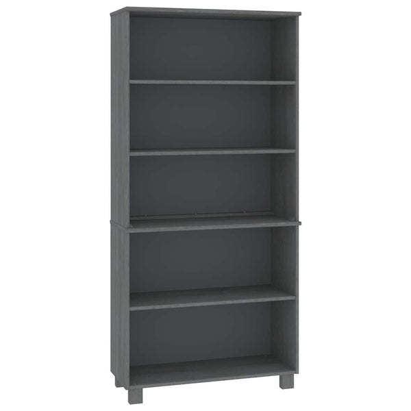 Highboard HAMAR Massivholz Kiefer Dunkelgrau