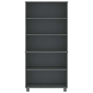 Highboard HAMAR Massivholz Kiefer Dunkelgrau