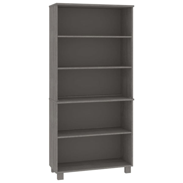 vidaXL Highboard HAMAR Solid Pine Light Gray