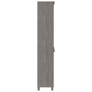 vidaXL Highboard HAMAR Solid Pine Light Gray