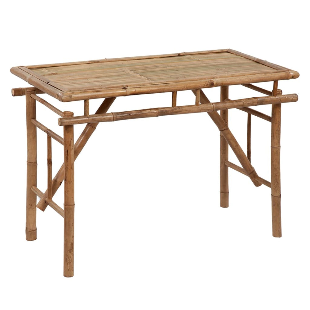 Klappbarer Gartentisch Bambus 115x50 cm