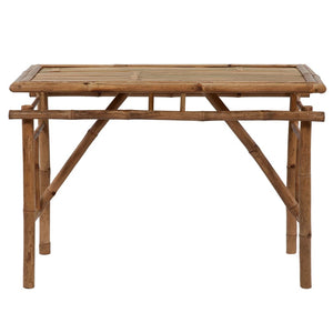 Klappbarer Gartentisch Bambus 115x50 cm