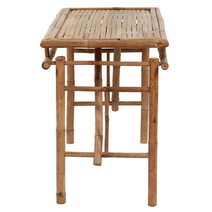 Klappbarer Gartentisch Bambus 115x50 cm