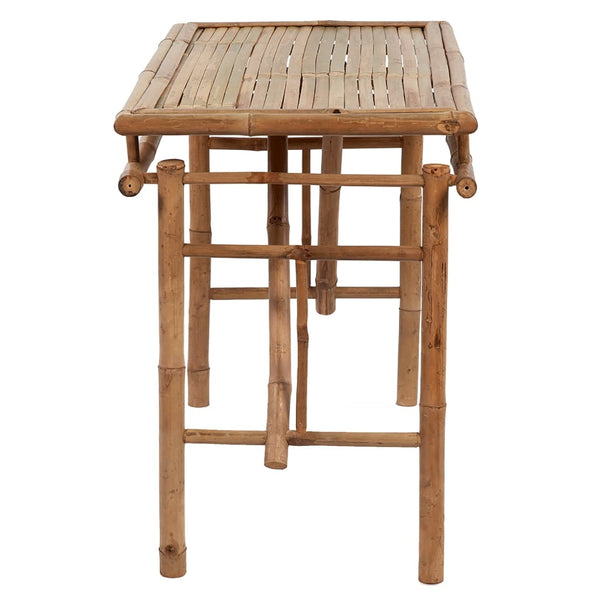 Klappbarer Gartentisch Bambus 115x50 cm
