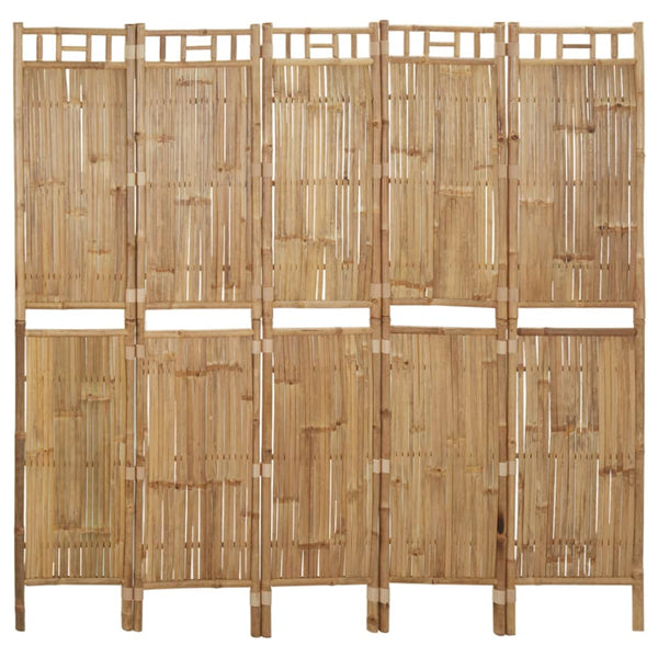 Bambus Raumteiler 5-teilig, 200x180 cm