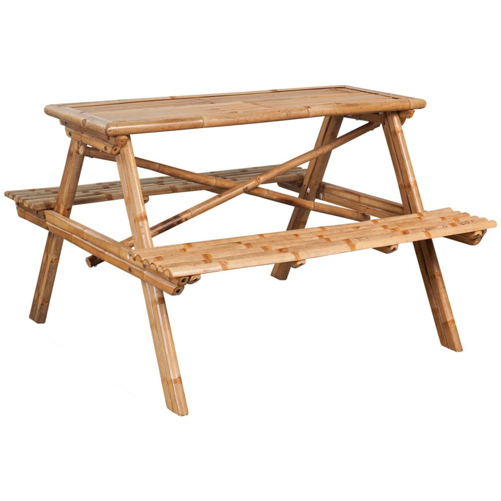 Bambus Picknicktisch 115x115 cm
