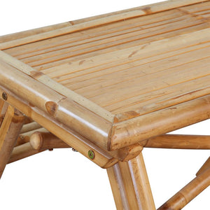Bambus Picknicktisch 115x115 cm