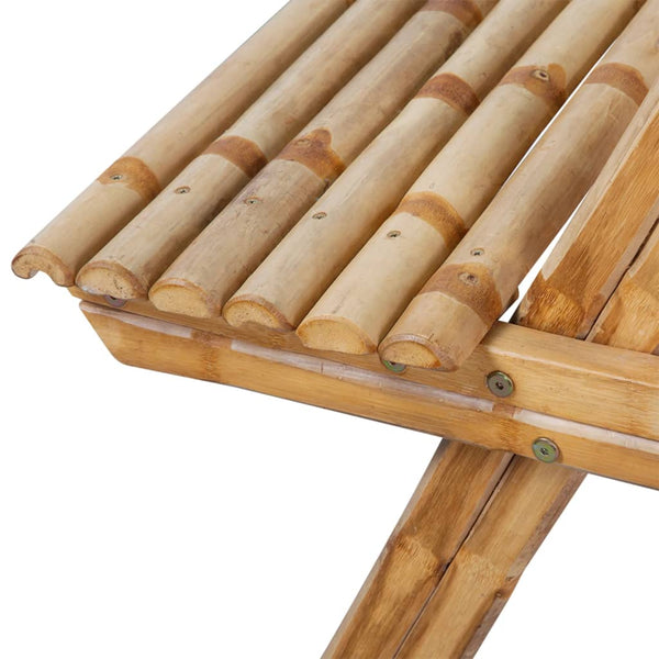 Bambus Picknicktisch 115x115 cm