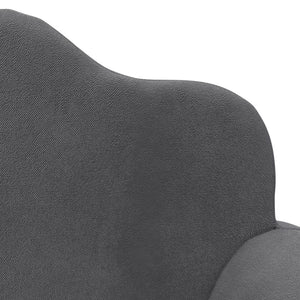 Kinderschlafsofa 2-Sitzer Anthrazit Plüsch