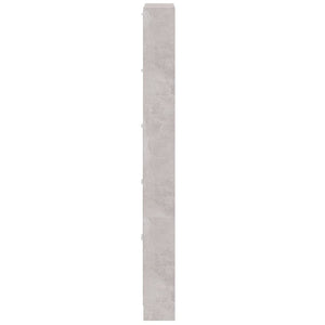 Schuhschrank Betongrau 59x17x169 cm