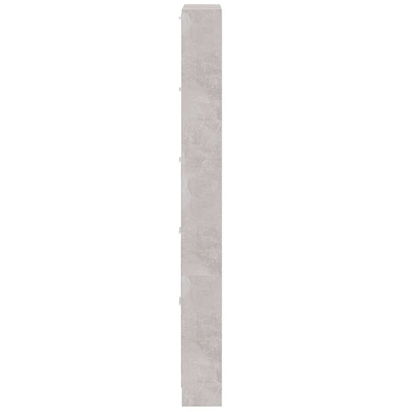 Schuhschrank Betongrau 59x17x169 cm