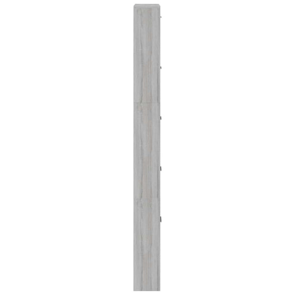 Grauer Schuhschrank Sonoma Holz 59x17x169 cm
