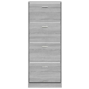 Schuhschrank Grau Sonoma 59x17x150 cm