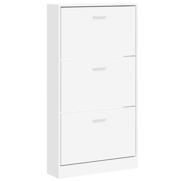 Weißer Schuhschrank 59x17x108 cm