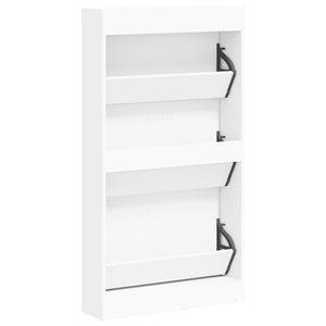 Weißer Schuhschrank 59x17x108 cm