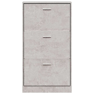 Schuhschrank Betongrau 59x17x108 cm