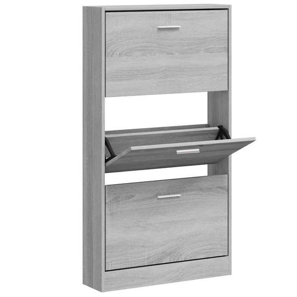 Schuhschrank Grau Sonoma 59x108 cm