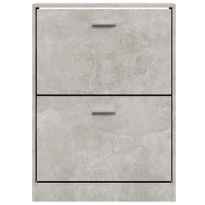 Schuhschrank Betongrau 59x17x81 cm