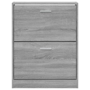 Schuhschrank Grau Sonoma Holz
