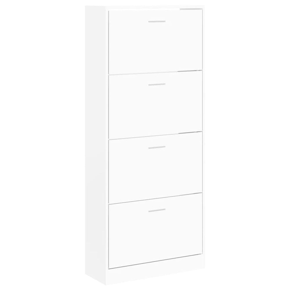 Weißer Schuhschrank 63x24x147 cm