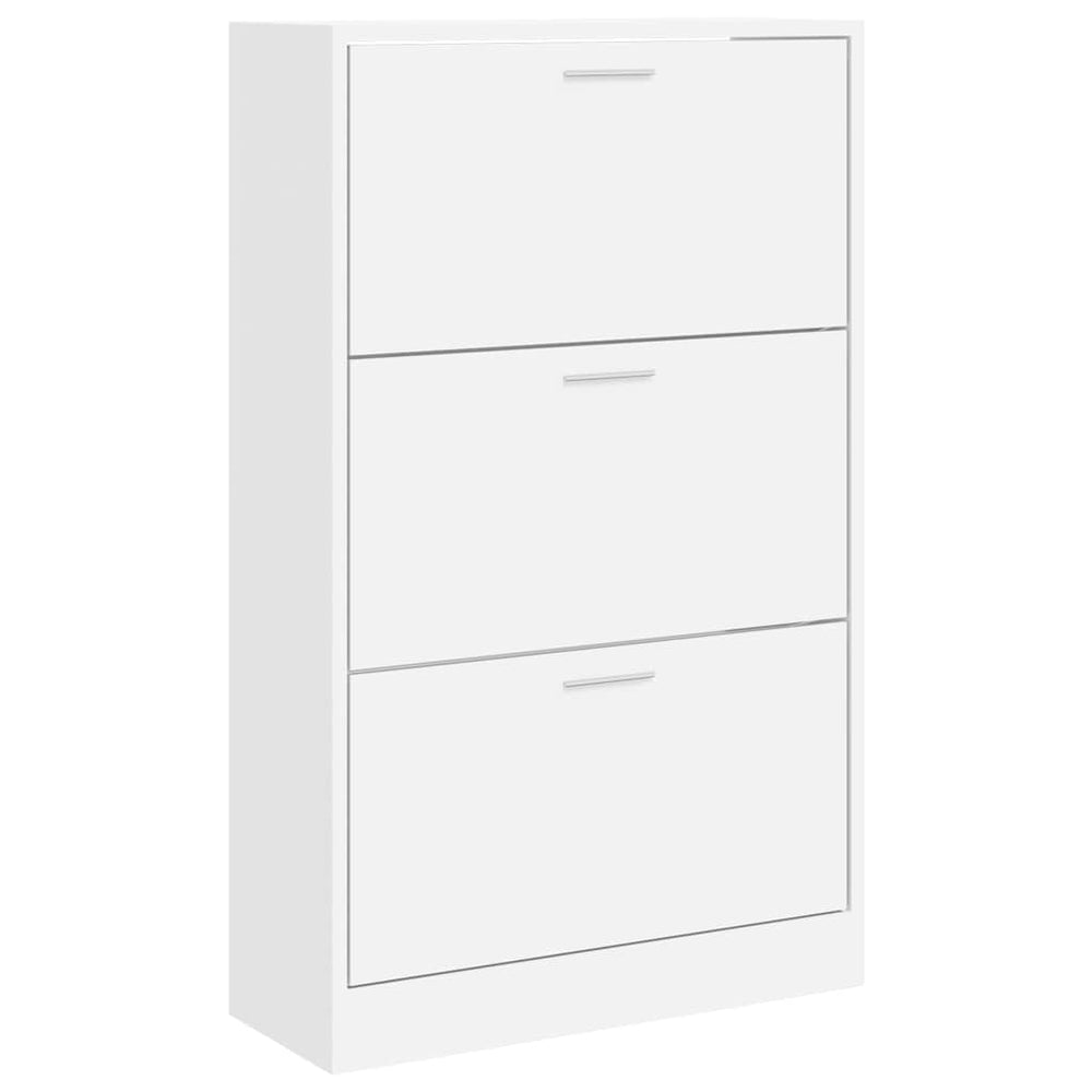 Weißer Schuhschrank 63x24x103 cm