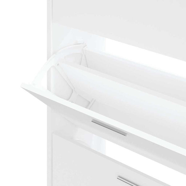 Weißer Schuhschrank 63x24x103 cm