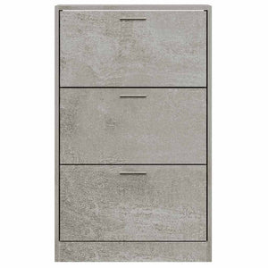 Schuhschrank Betongrau 63x24x103 cm