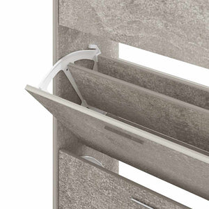 Schuhschrank Betongrau 63x24x103 cm