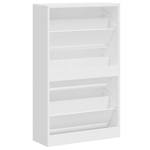Hochglanz Schuhschrank Weiß 63x103 cm
