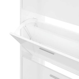 Hochglanz Schuhschrank Weiß 63x103 cm