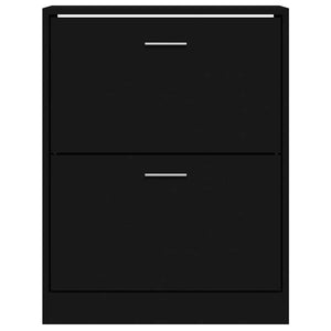 Schuhschrank Schwarz 63x24x81 cm