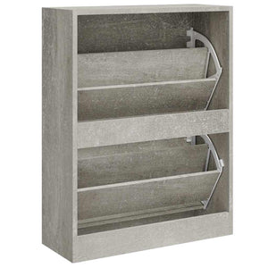 Schuhschrank Betongrau 63x81 cm
