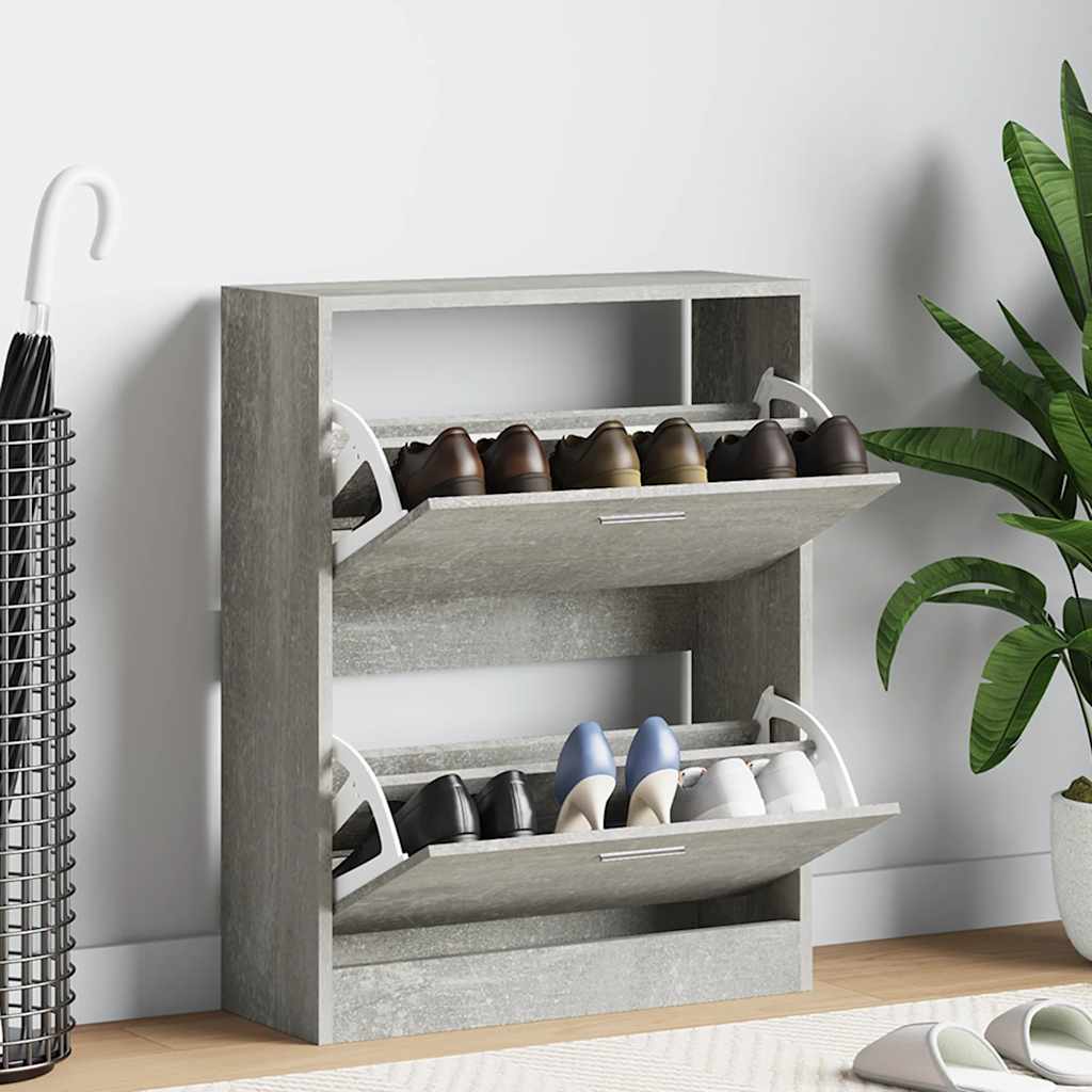 Schuhschrank Betongrau 63x81 cm