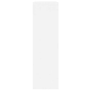 vidaXL Meuble à chaussures blanc brillant 63x24x81 cm Aggloméré