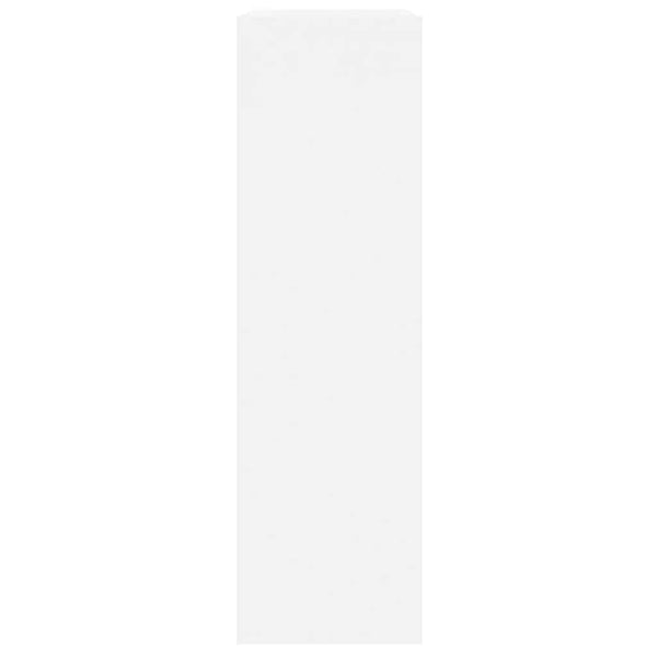 vidaXL Meuble à chaussures blanc brillant 63x24x81 cm Aggloméré