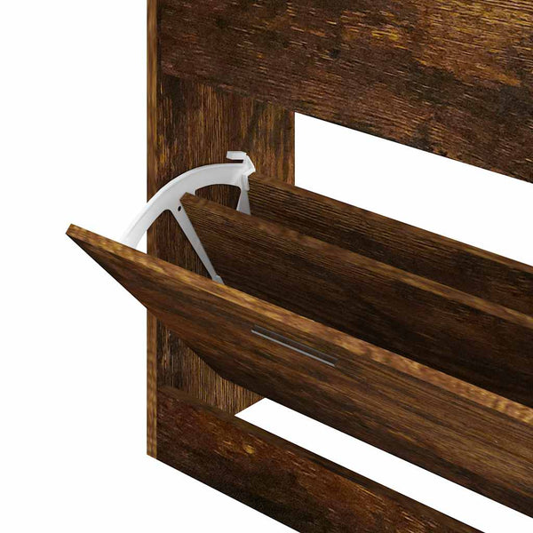 Schuhschrank Räuchereiche 63x81 cm