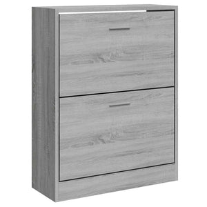 Schuhschrank Grau Sonoma 63x24x81 cm