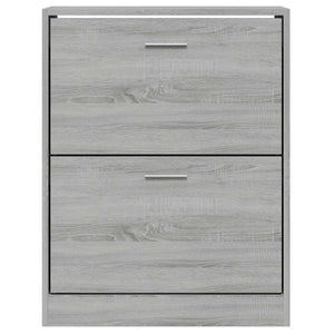 Schuhschrank Grau Sonoma 63x24x81 cm