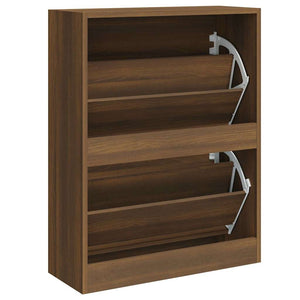 Schuhschrank Braun Eichenoptik, 63 cm