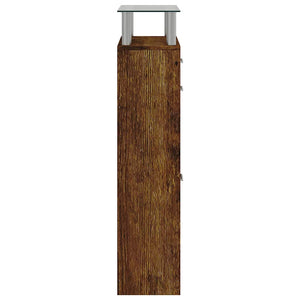 Schuhschrank Räuchereiche 63x24x104 cm