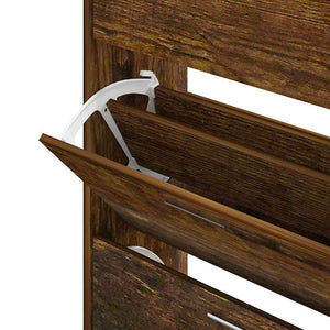 Schuhschrank Räuchereiche 63x24x104 cm