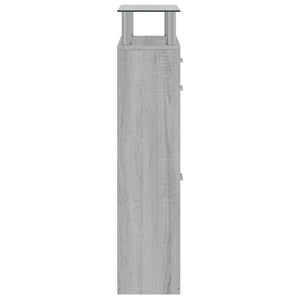 Schuhschrank Grau Sonoma 63x24x104 cm