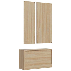3-in-1 Schuhschrank Set Sonoma Eiche