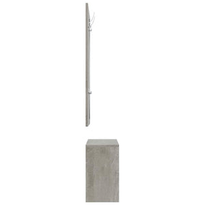 3-tlg. Flurmöbel-Set Betongrau