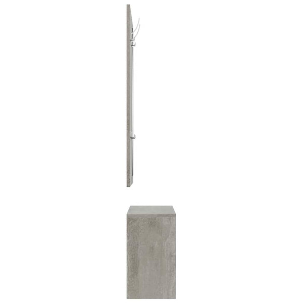 3-tlg. Flurmöbel-Set Betongrau