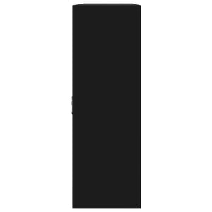 vidaXL Étagère murale à 8 compartiments Noir