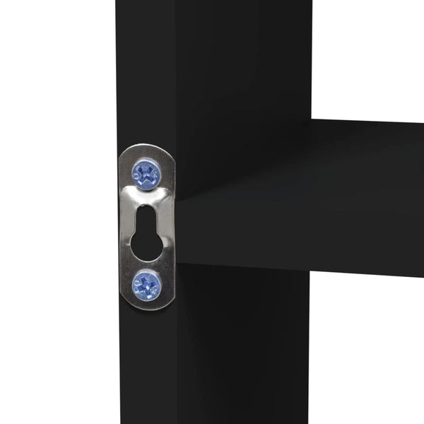 vidaXL Étagère murale à 8 compartiments Noir