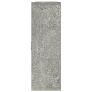 Wandregal Betongrau mit 8 Fächern