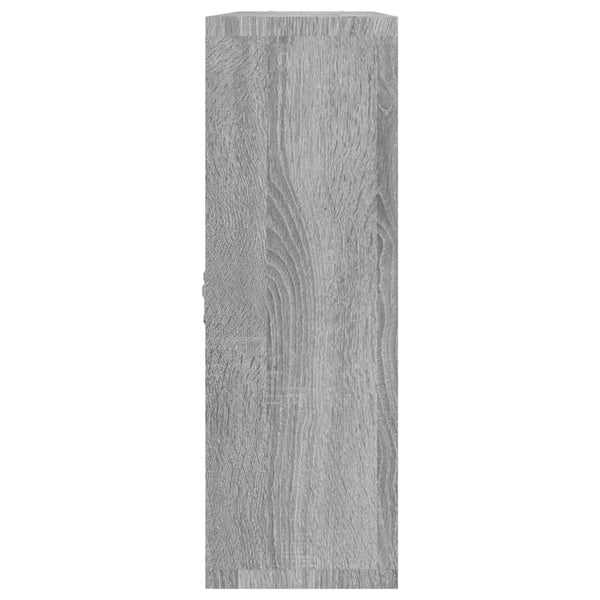 vidaXL Étagère murale 8 compartiments Gris Sonoma