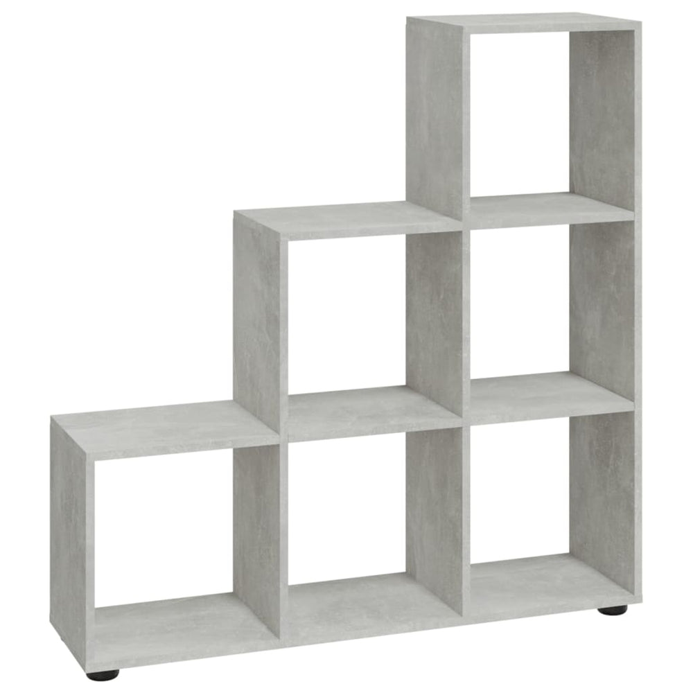 Treppenregal Betongrau, 107 cm